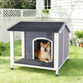 Premium Weatherproof Wooden Dog House – Asphalt Roof Protection