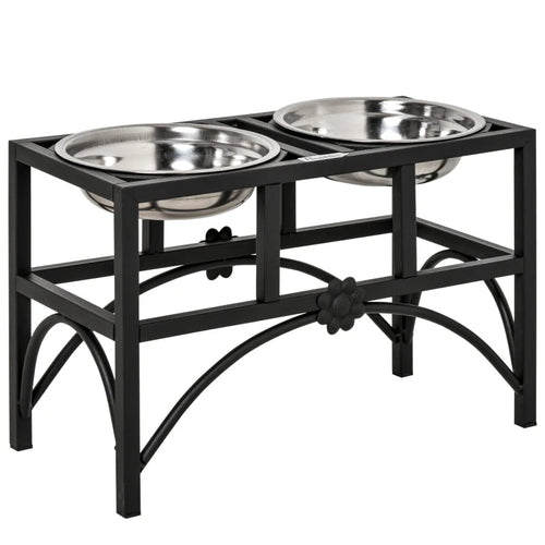 Elevated Double Stainless Steel Pet Bowls