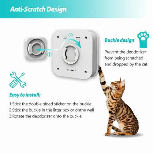 Automatic Pet Odor Eliminator Device – Cat & Dog Air Cleaner